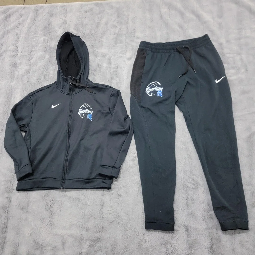 Michigan State Spartans Nike Tracksuit Set Womens M-L‎ Basketball Hoodie Pants